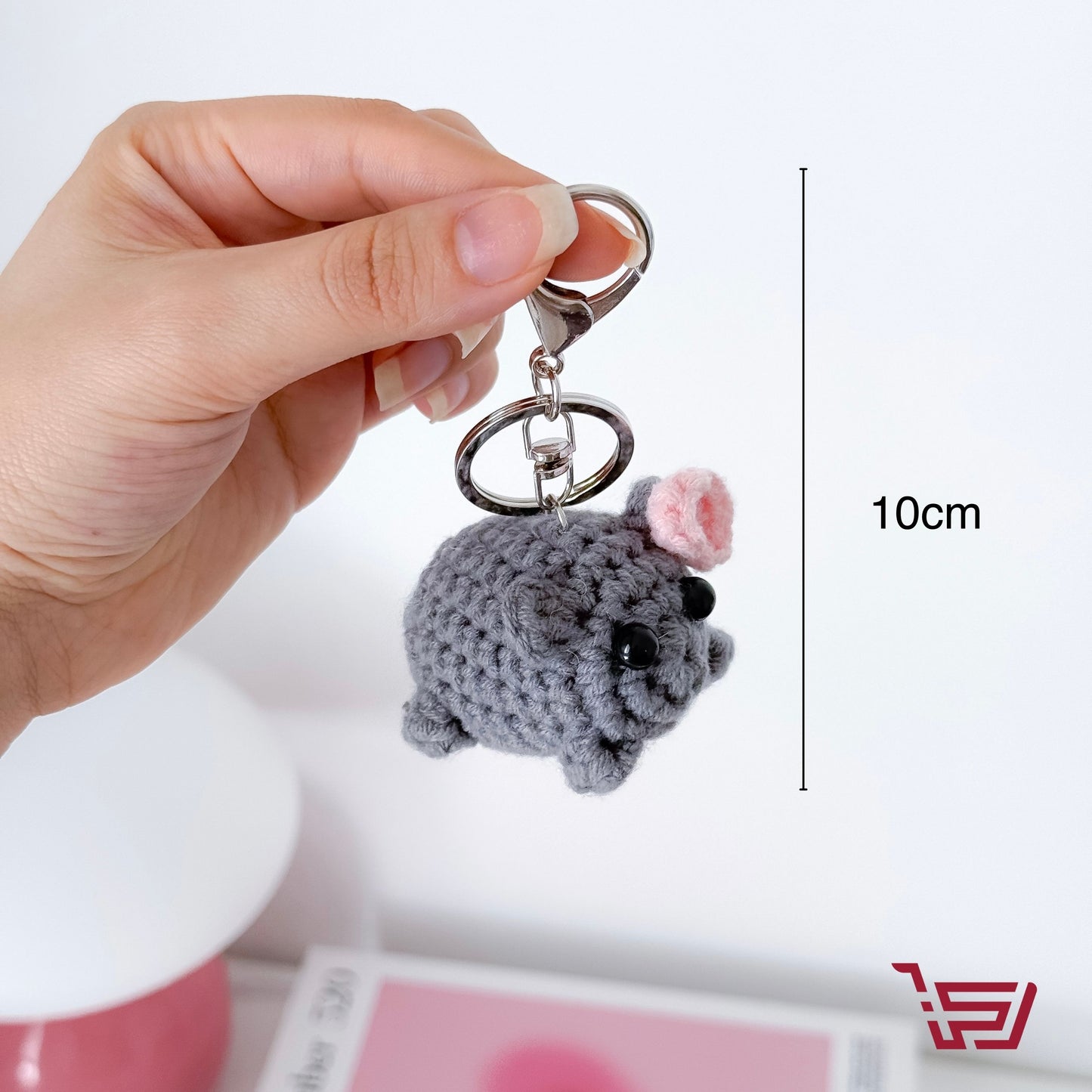 ميدالية الفأرة حياكة I'm just a girl