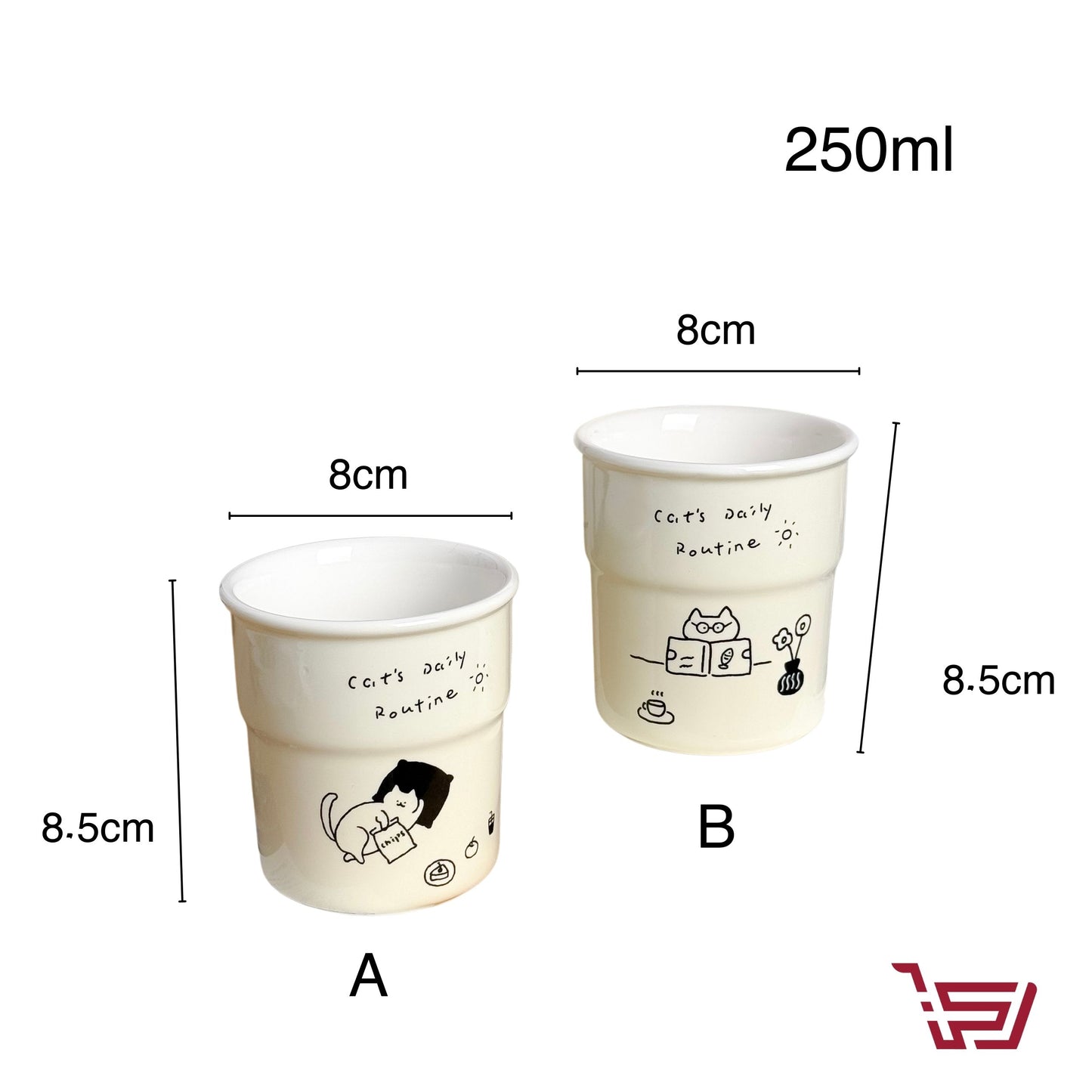 كوب سيراميك القطة