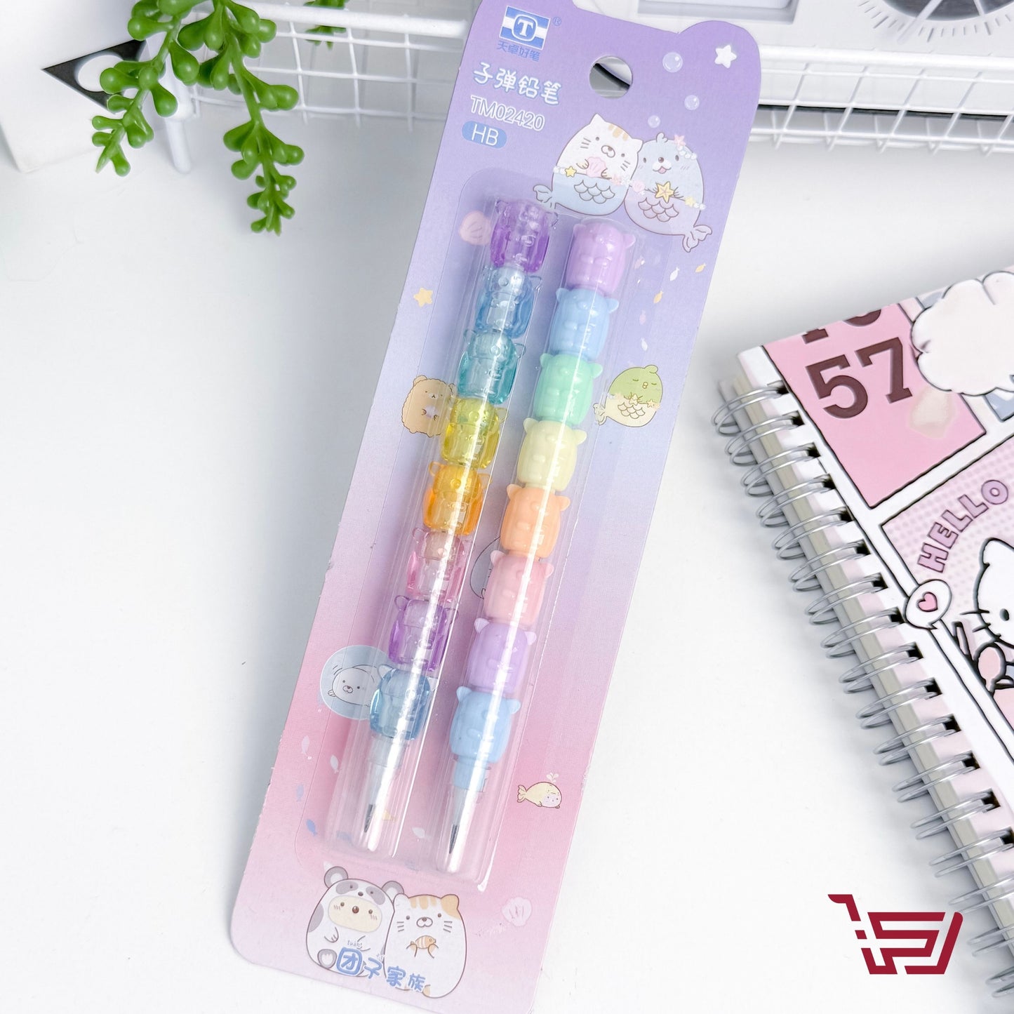 قلم رصاص مع عظمة قابلة للفصل