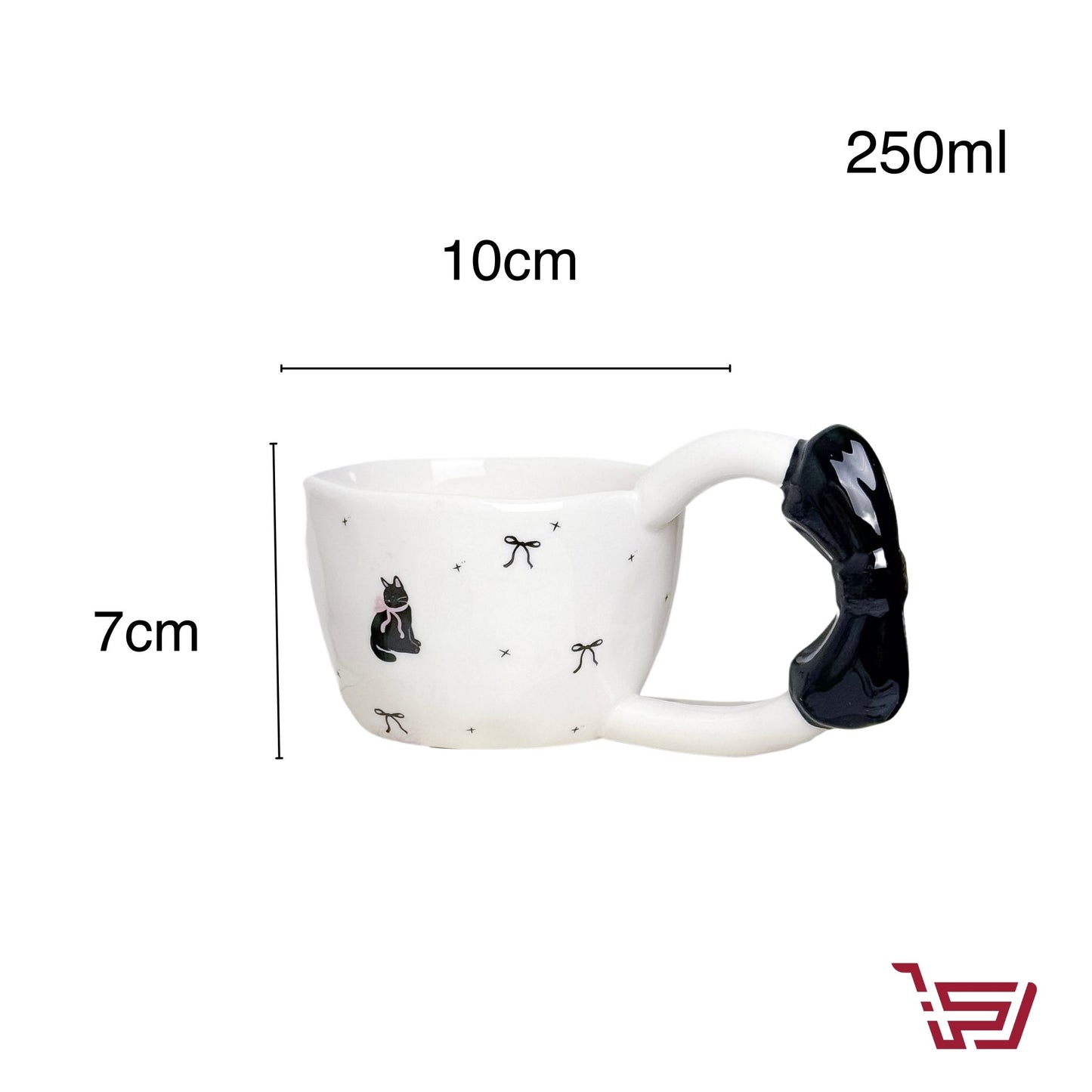 كوب سيراميك الفيونكة كبير