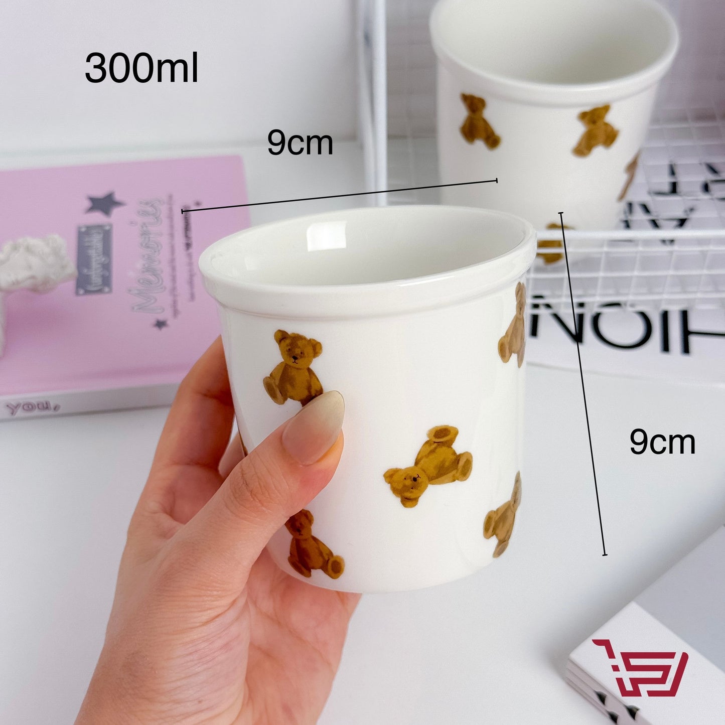 كوب سيراميك الدب teddy bear