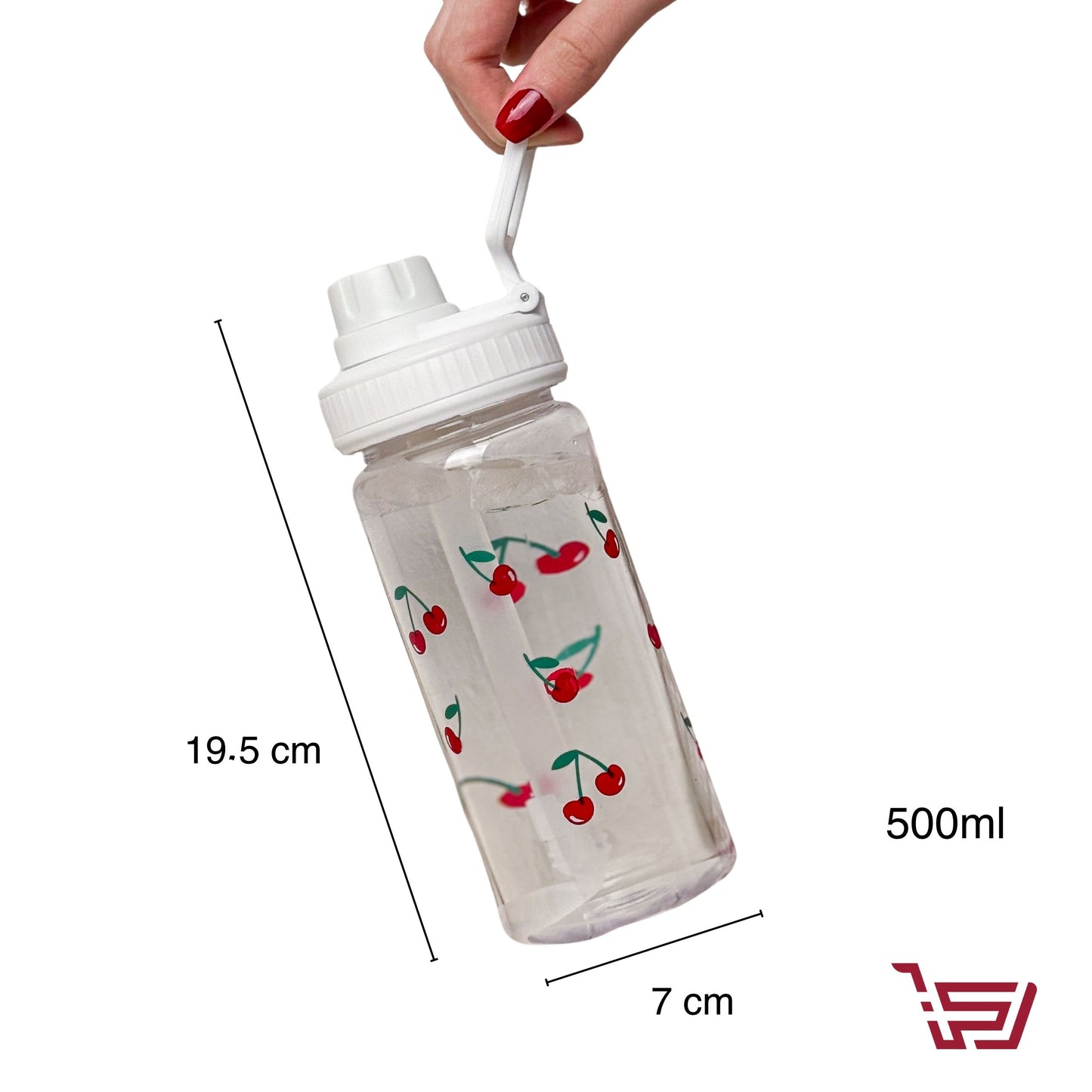 مطارة كرز بلاستك مع قصبة