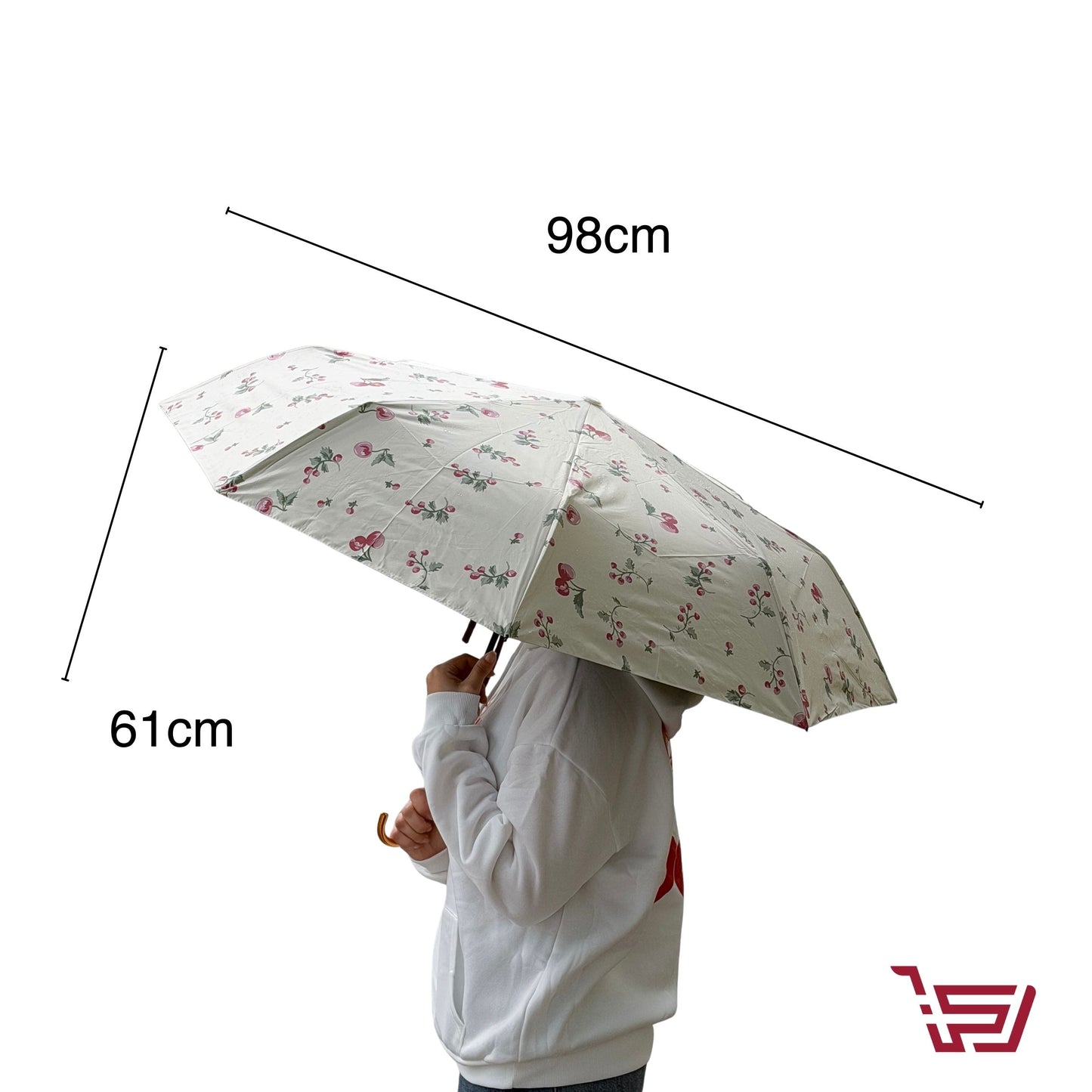 مظلة شمسية بطبعات الكرز