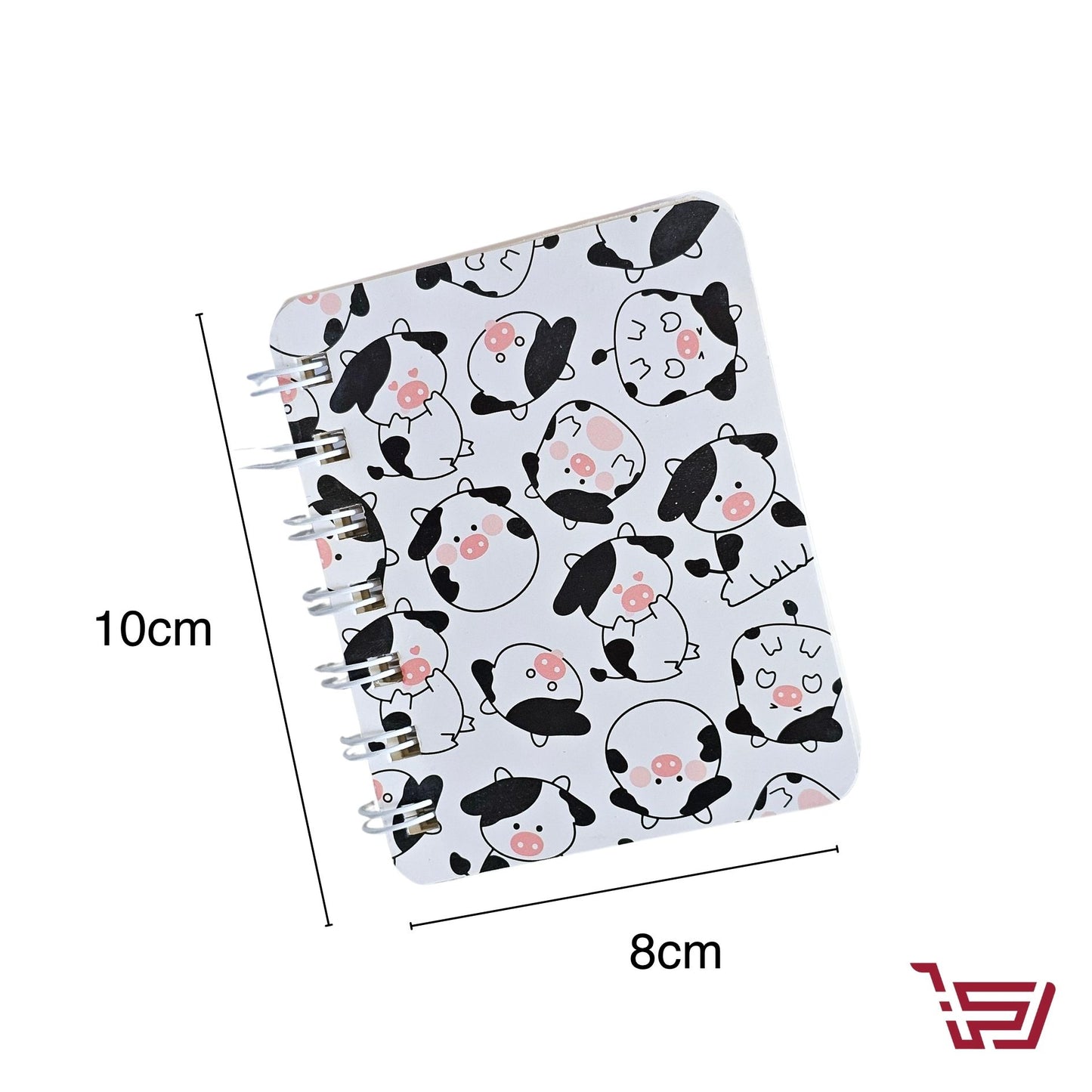 دفتر ملاحظات صغير بقرة