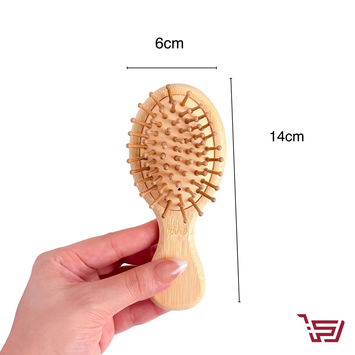 فرشاة شعر خشبية