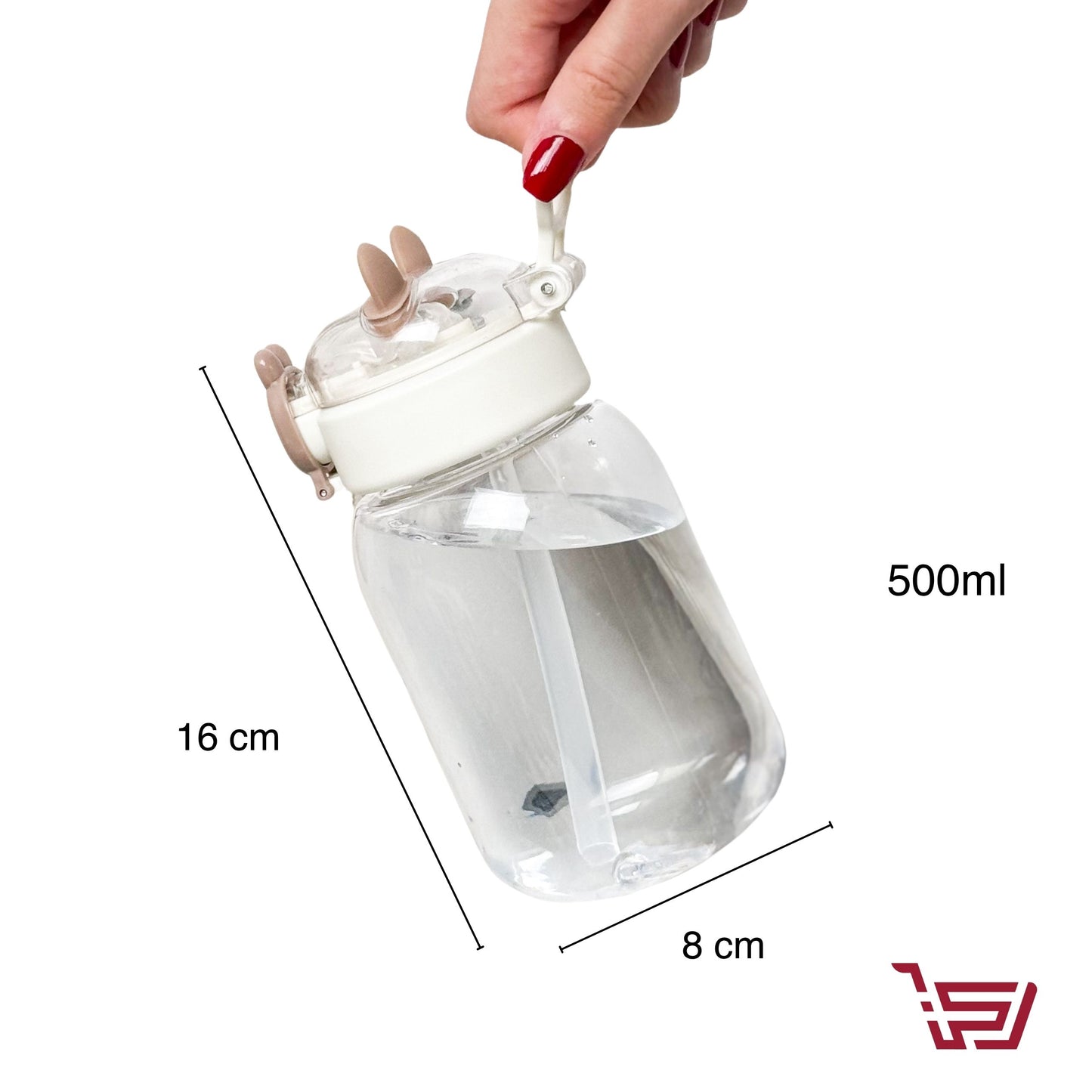 مطارة دب بلاستك مع قصبة