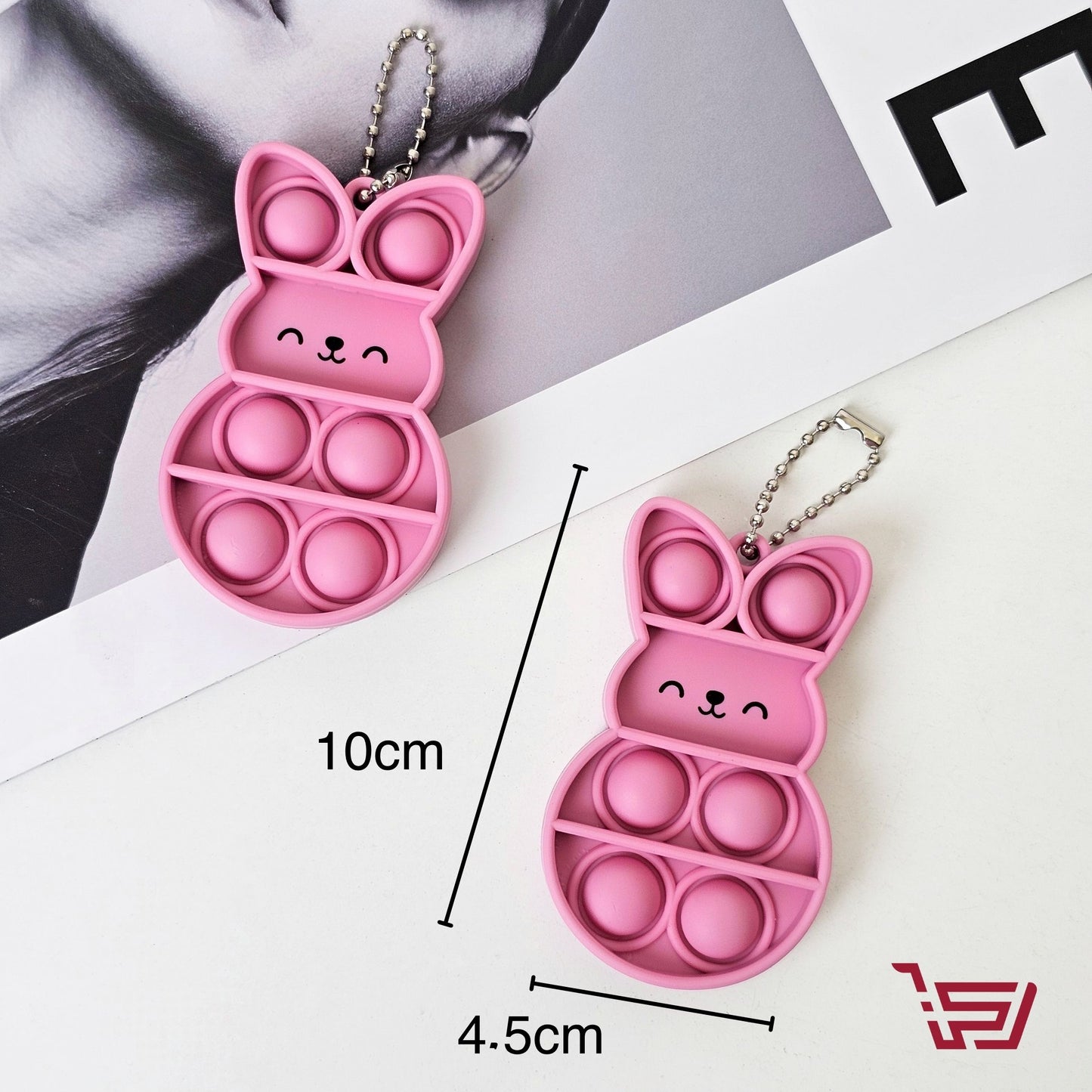 مدالية فقاعات سيليكون صغيرة