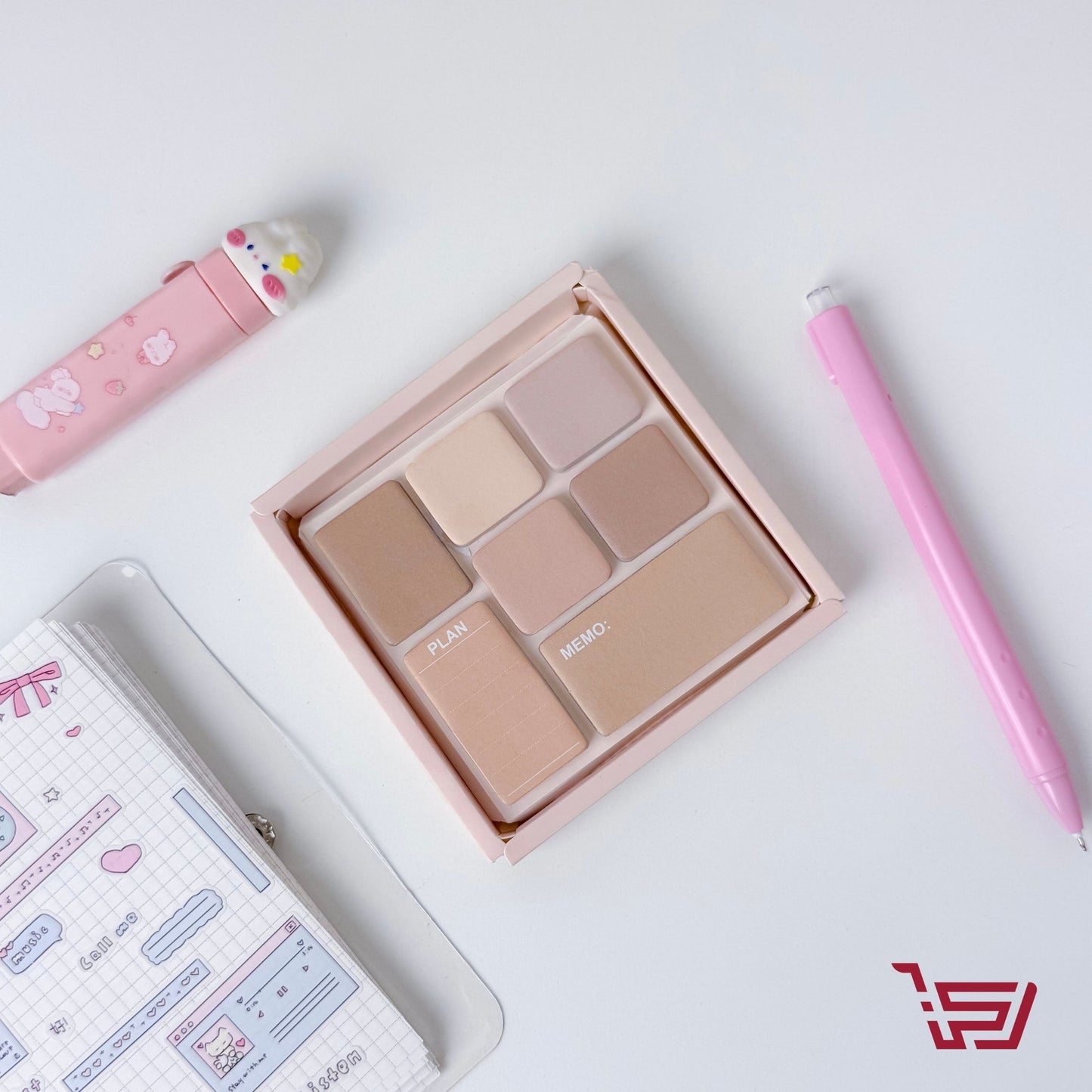 علبة ورق ملاحظات باحجام متنوعة