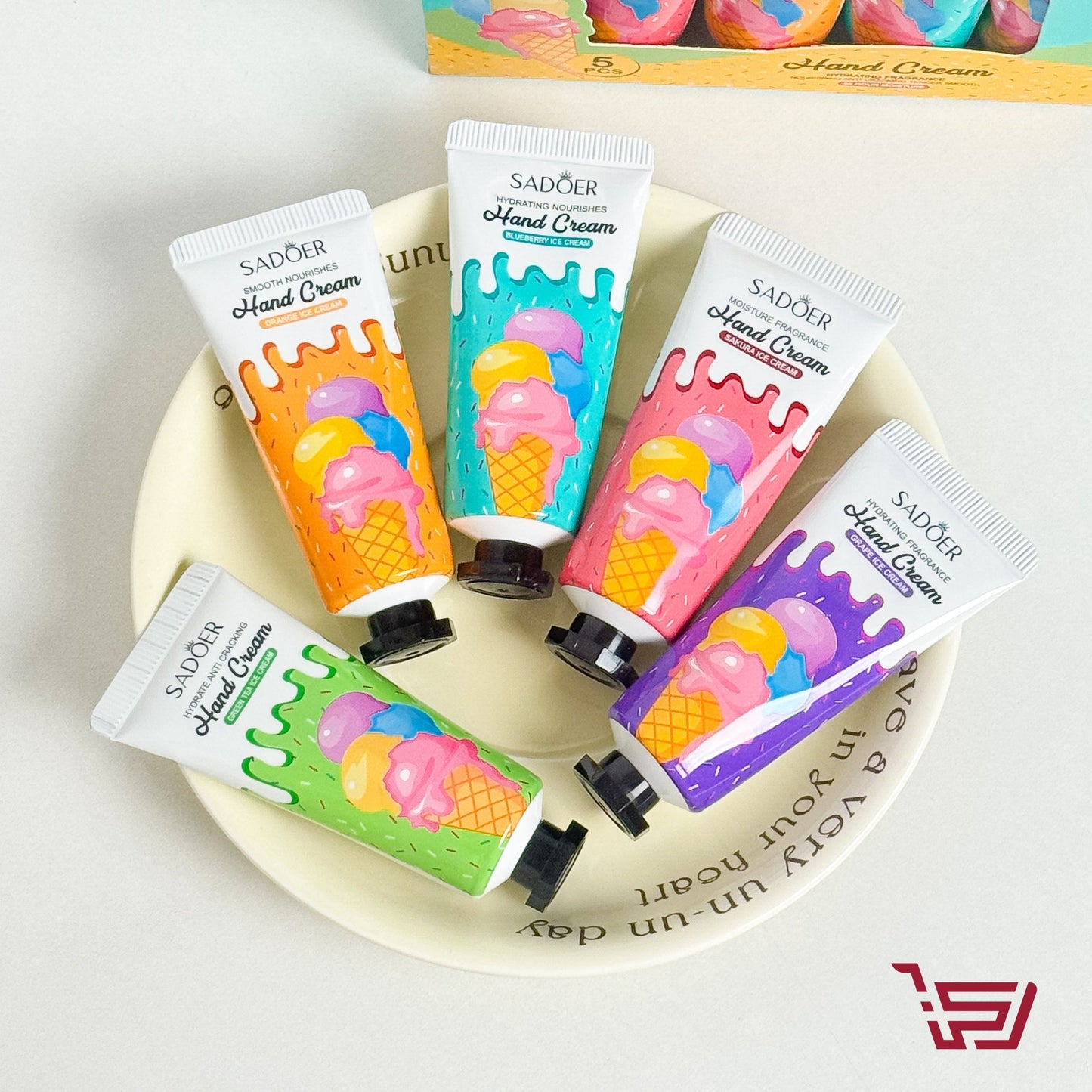 سيت كريم ترطيب لليدين الايسكريم