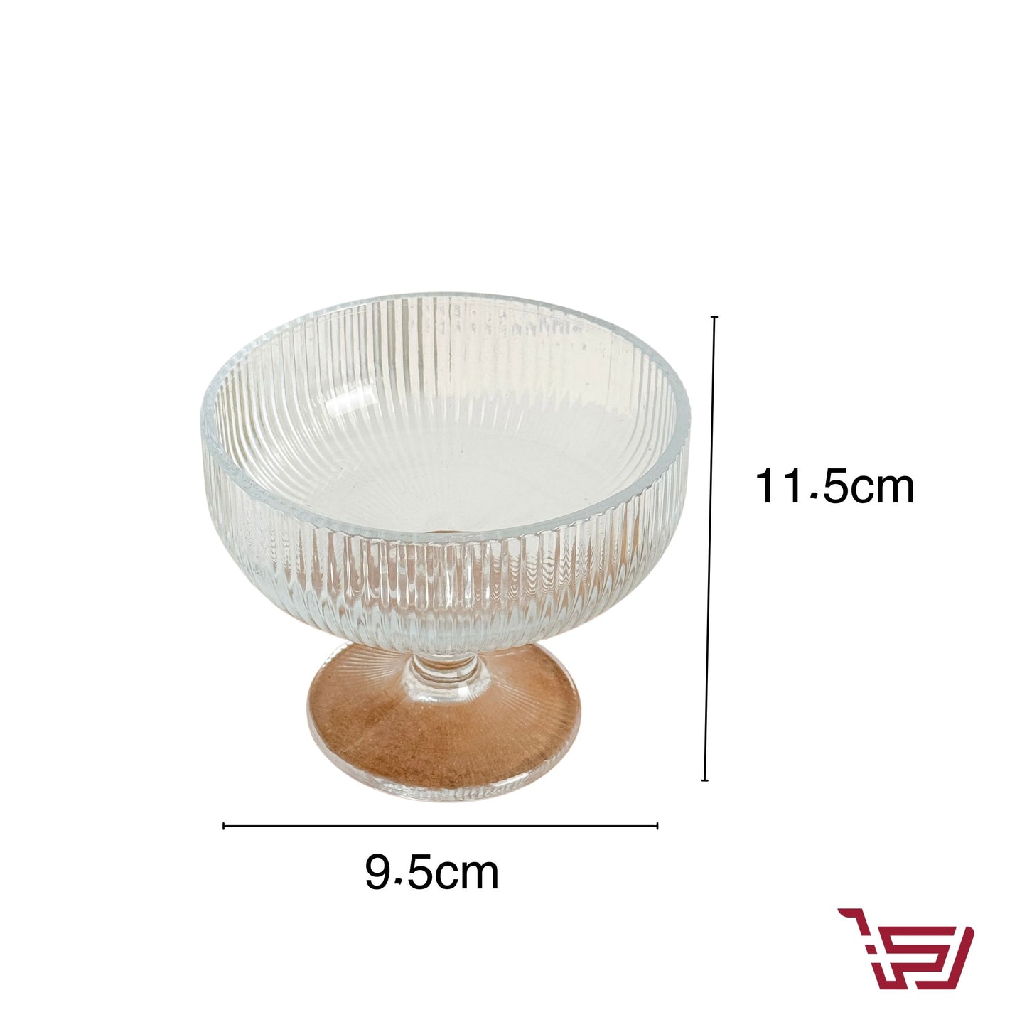 كاسة زجاج بسعة كبيرة