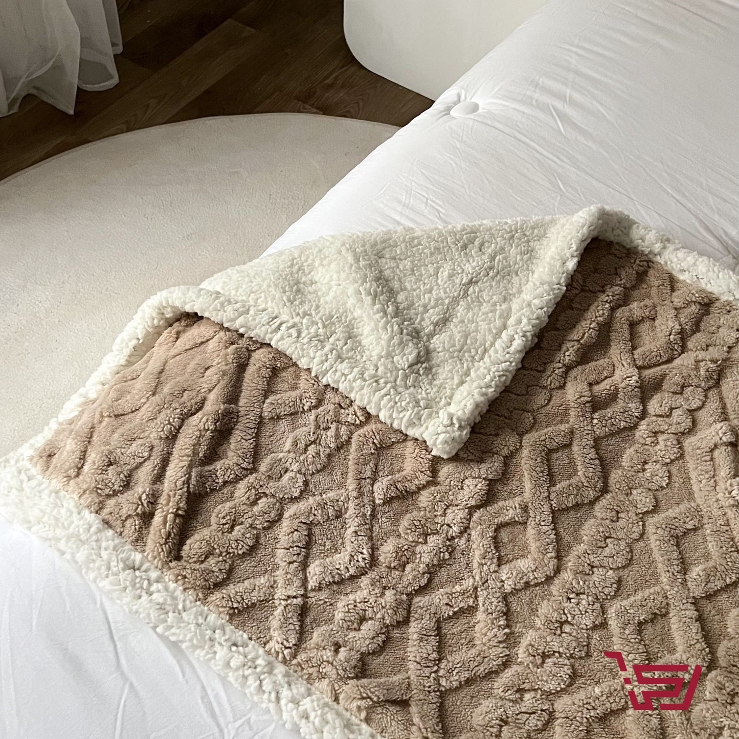 فرشة فرو ناعمة بوجهين للاطفال