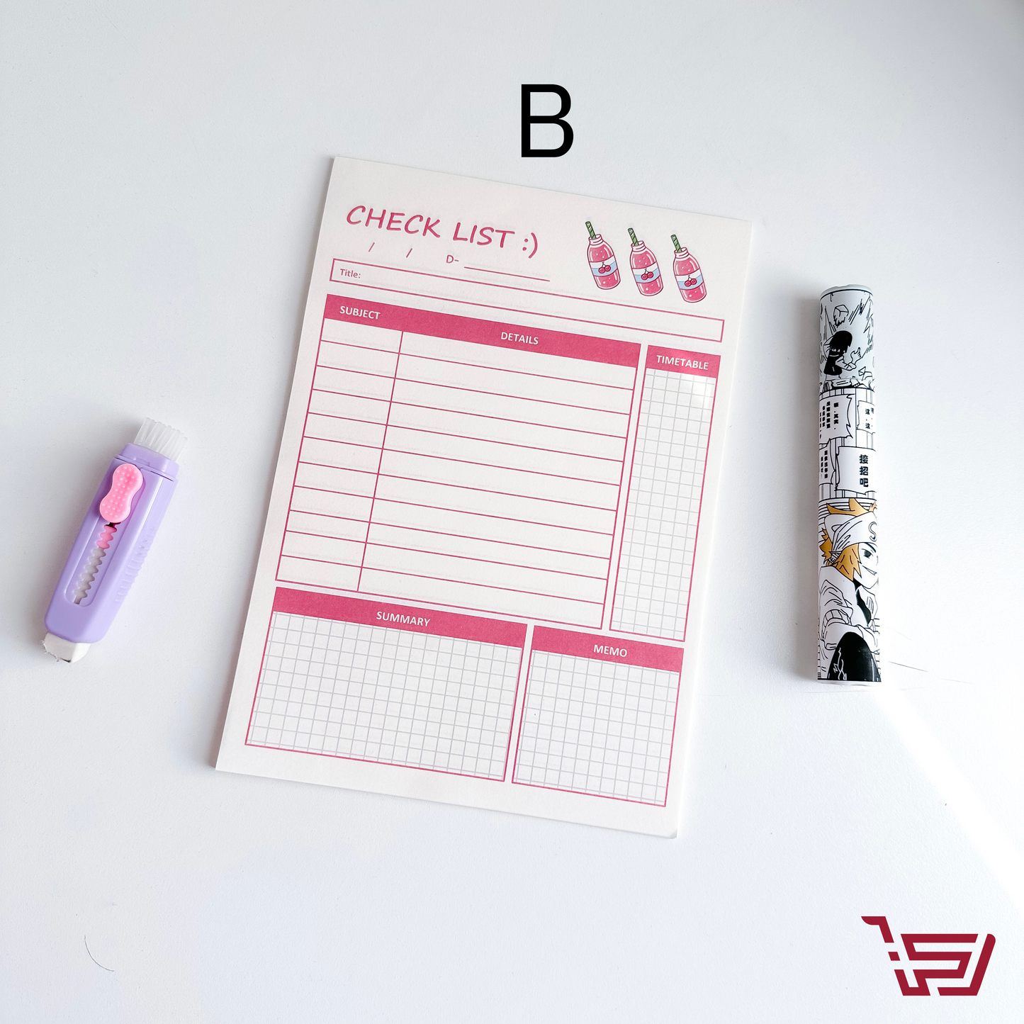 ورق ملاحظات وبلانر