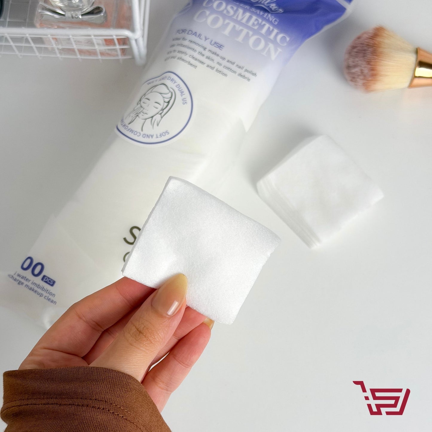 شرائح قطن ازالة المكياج