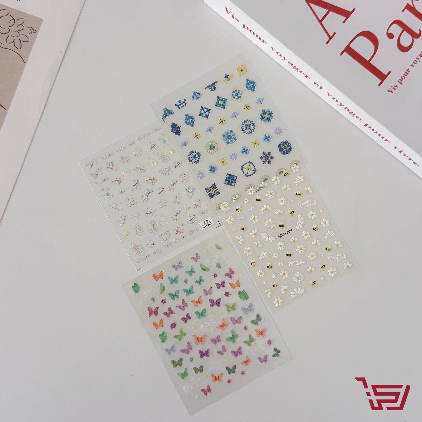 شيت ستكرات اظافر