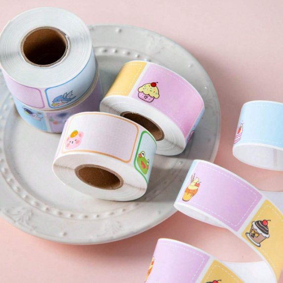 ملصقات اسماء لمدرسة بأشكال متعددة