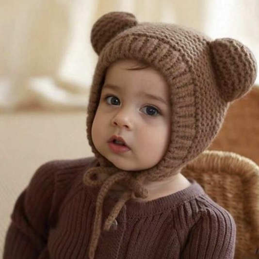 قبعة اطفال الدب