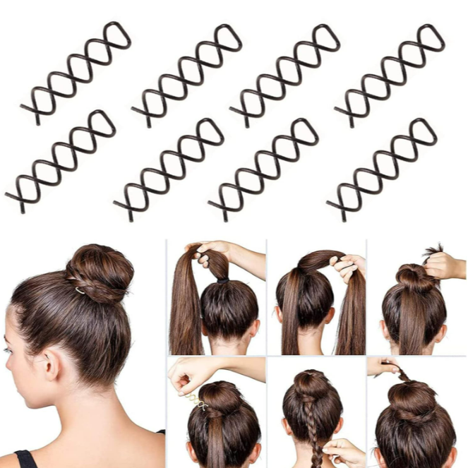 مشبك شعر حلزوني