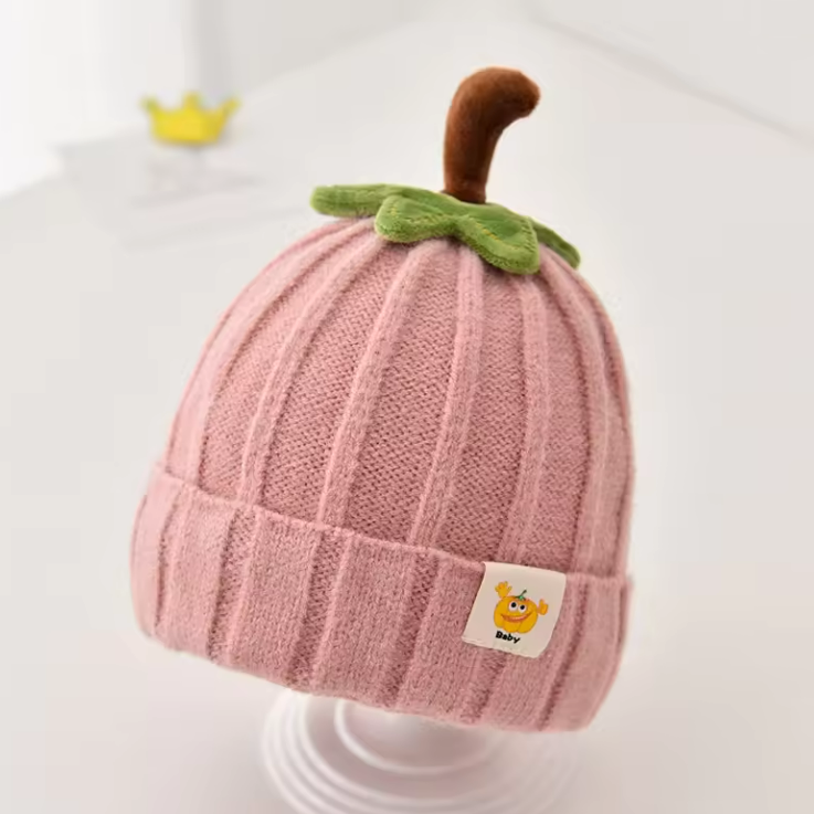 قبعة صوف بشكل اليقطين