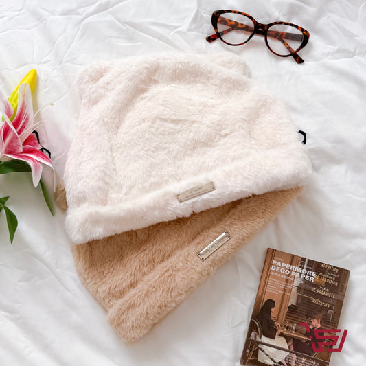 قبعة فرو قطة