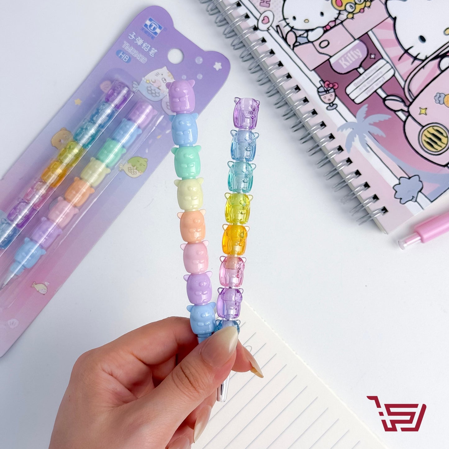 قلم رصاص مع عظمة قابلة للفصل