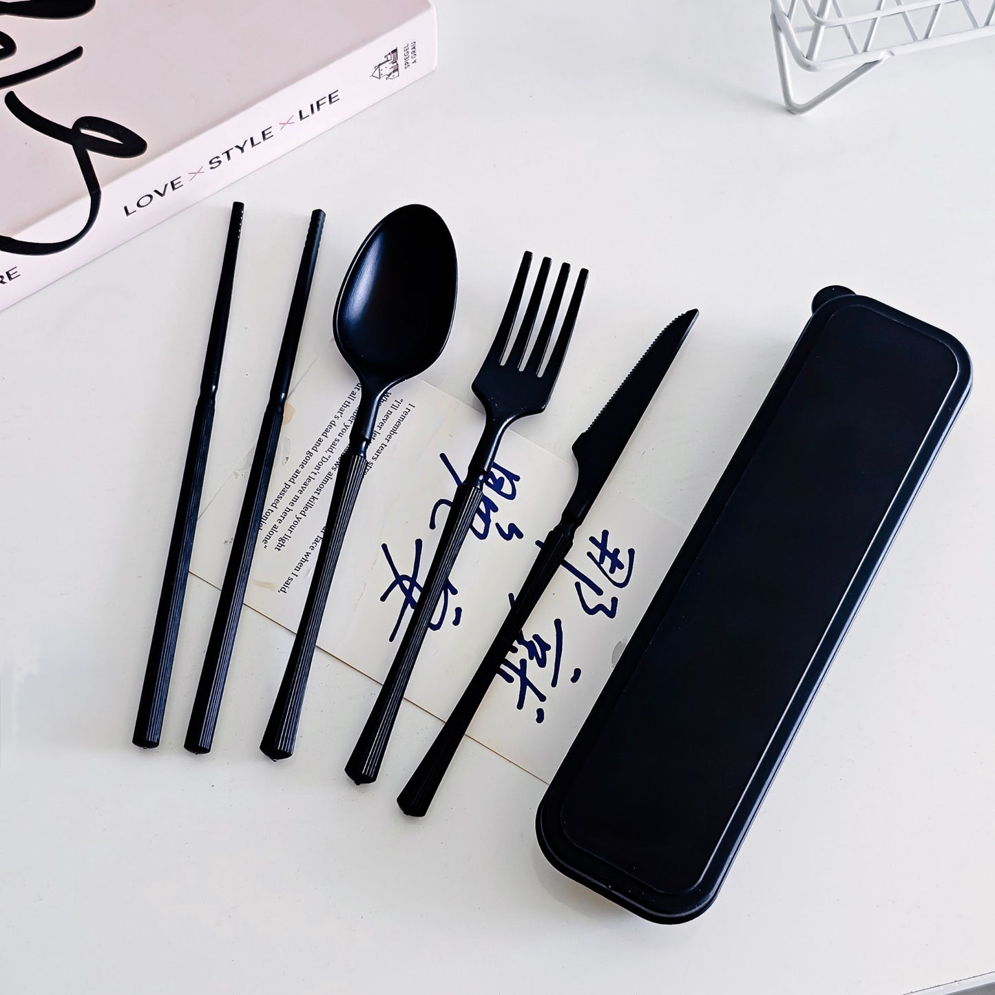 سيت ادوات طعام بلاستك