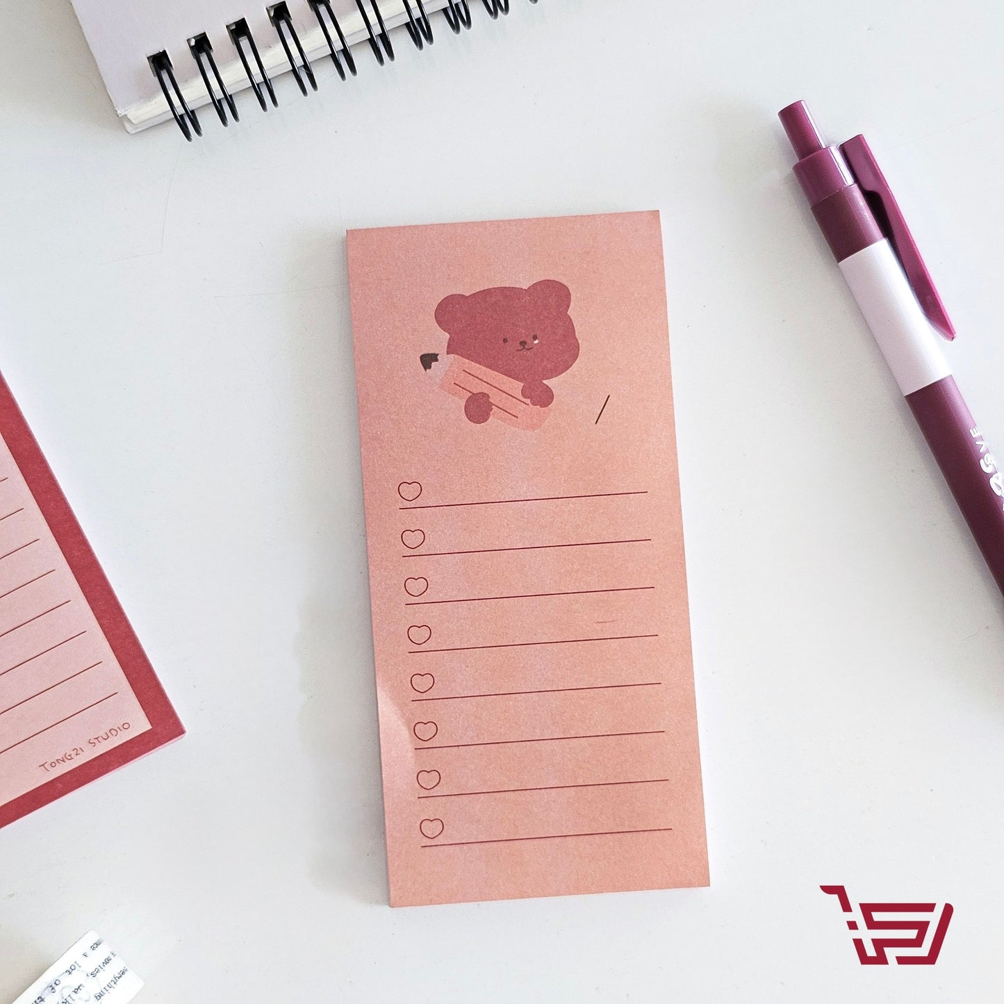 ورق ملاحظات الدب