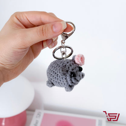 ميدالية الفأرة حياكة  I'm just a girl