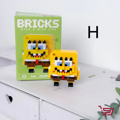 ليغو مكعبات بناء شخصيات كارتونية صغير