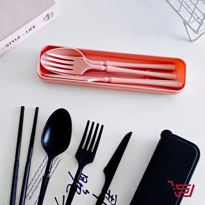 سيت ادوات طعام بلاستك