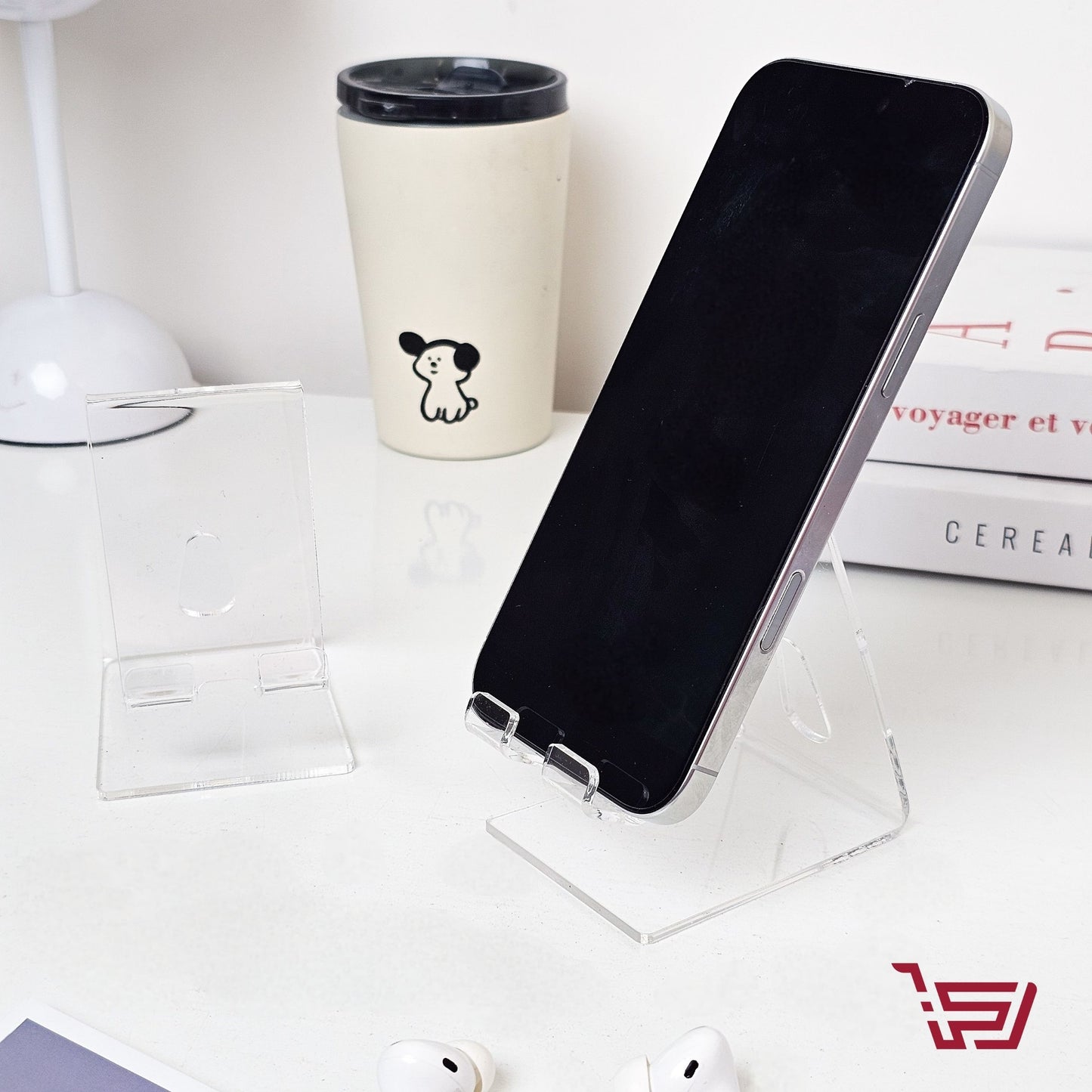 ستاند موبايل اكريلك شفاف