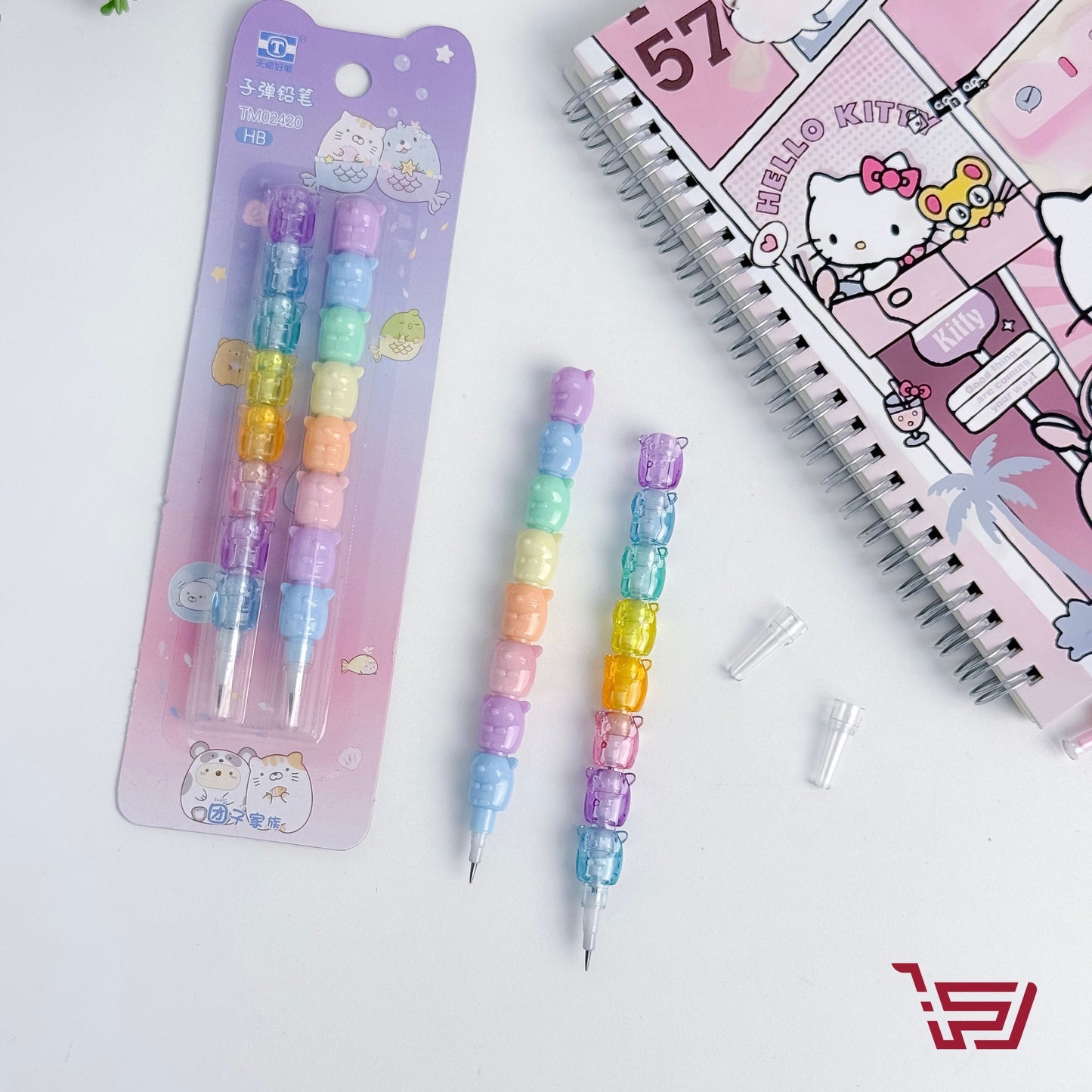 قلم رصاص مع عظمة قابلة للفصل