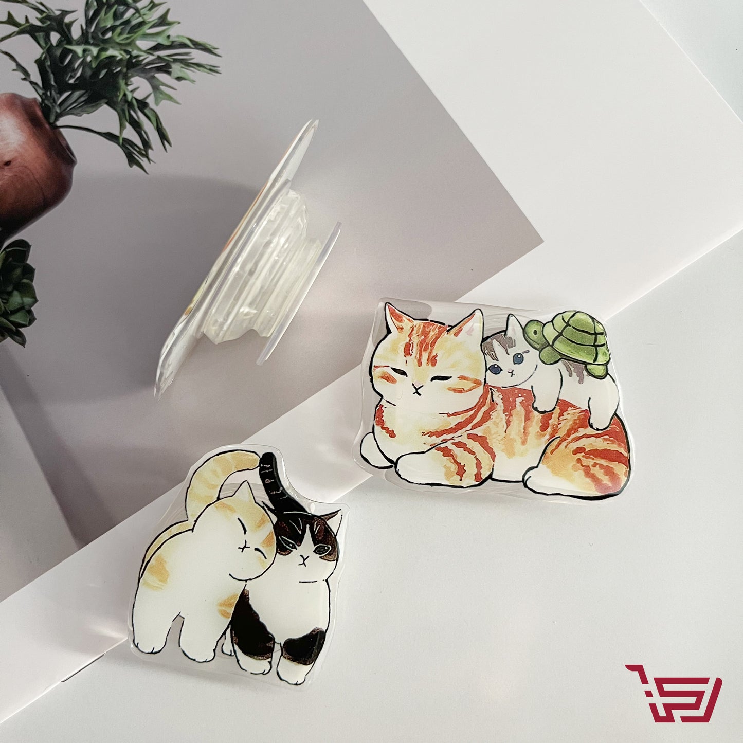 مسكة موبايل القطط