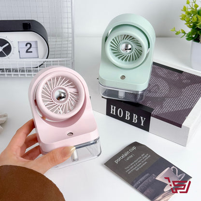 مروحة صغيرة مكتبية مع خزان مياه