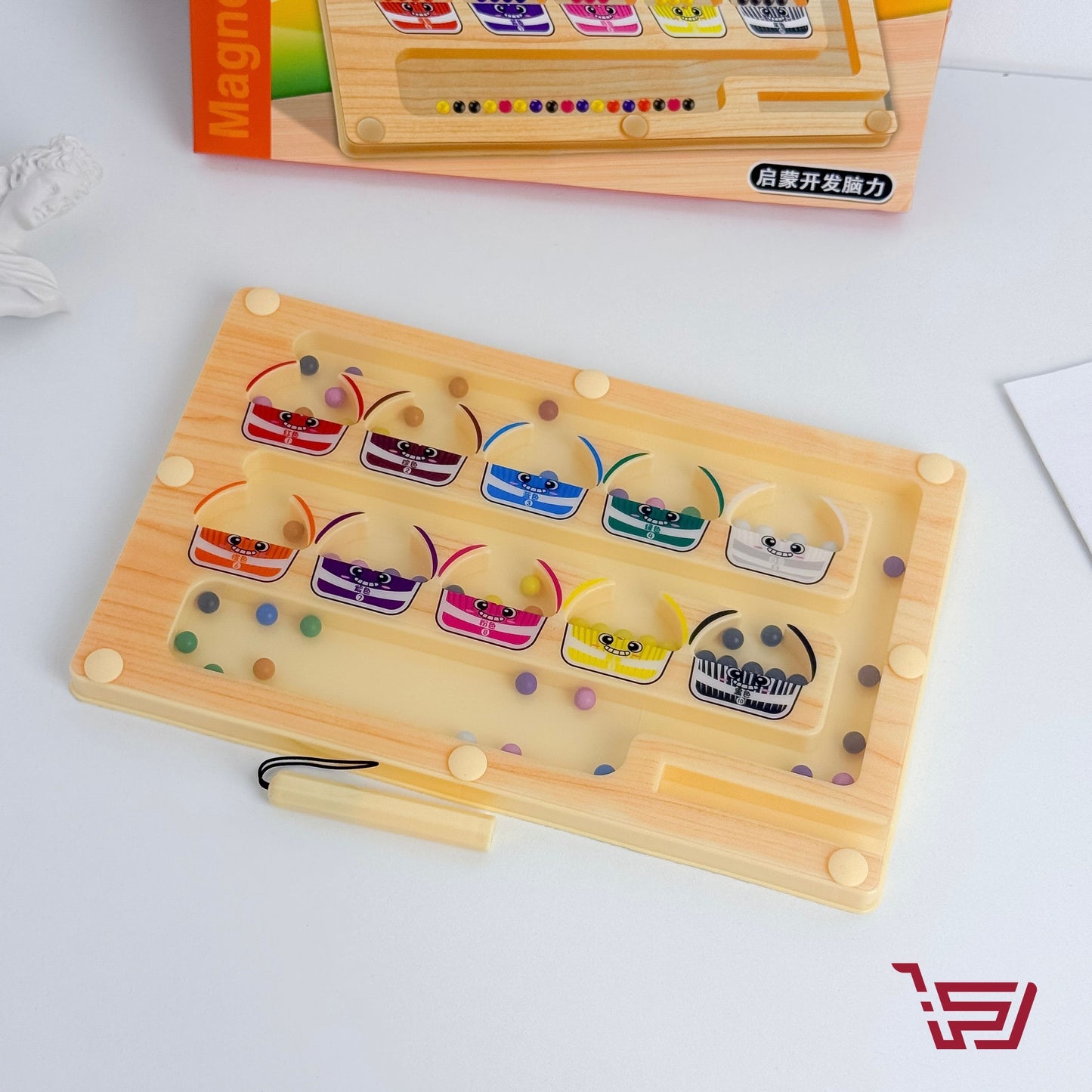 لعبة متاهة الالوان مع قلم مغناطيسي