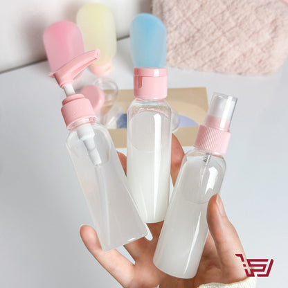 سيت علب بأحجام مختلفة لأعادة التعبئة بلاستك