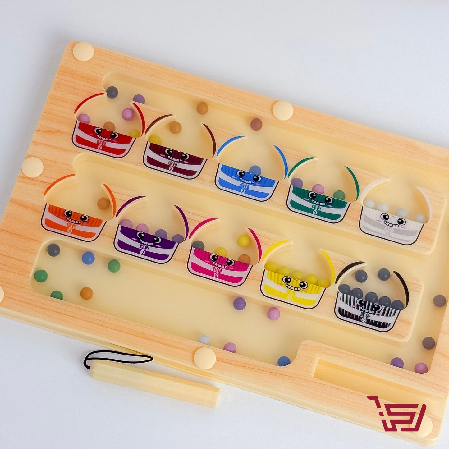 لعبة متاهة الالوان مع قلم مغناطيسي