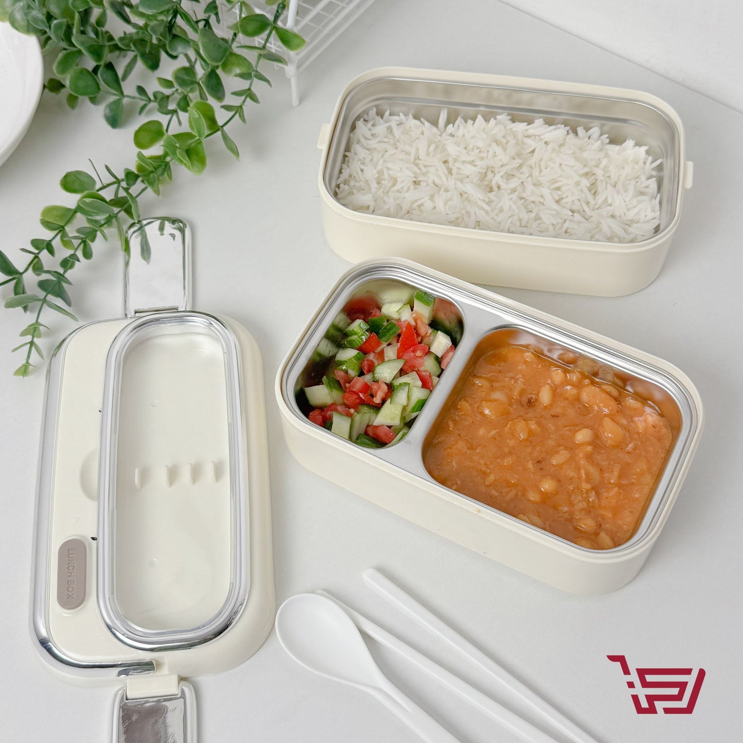 lunch box حافظة طعام بلاستك