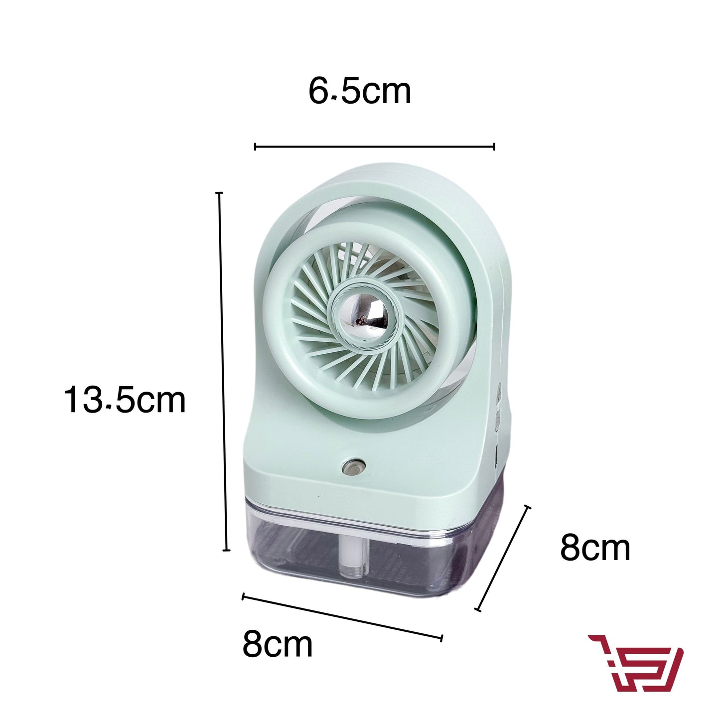 مروحة صغيرة مكتبية مع خزان مياه