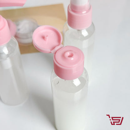 سيت علب بأحجام مختلفة لأعادة التعبئة بلاستك