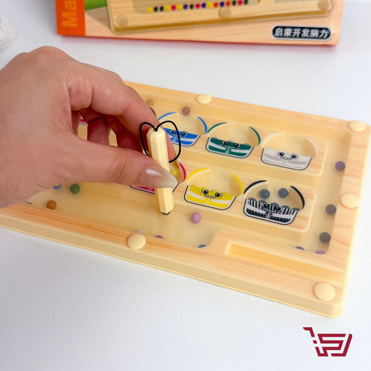 لعبة متاهة الالوان مع قلم مغناطيسي