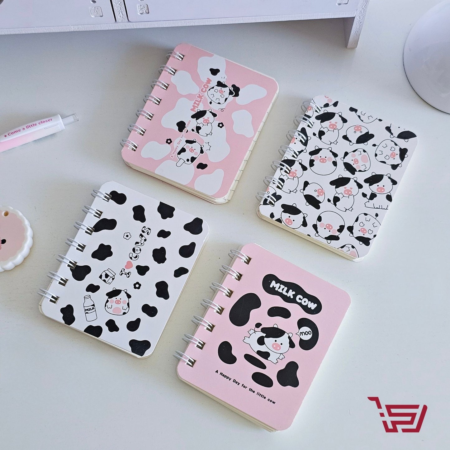 دفتر ملاحظات صغير بقرة