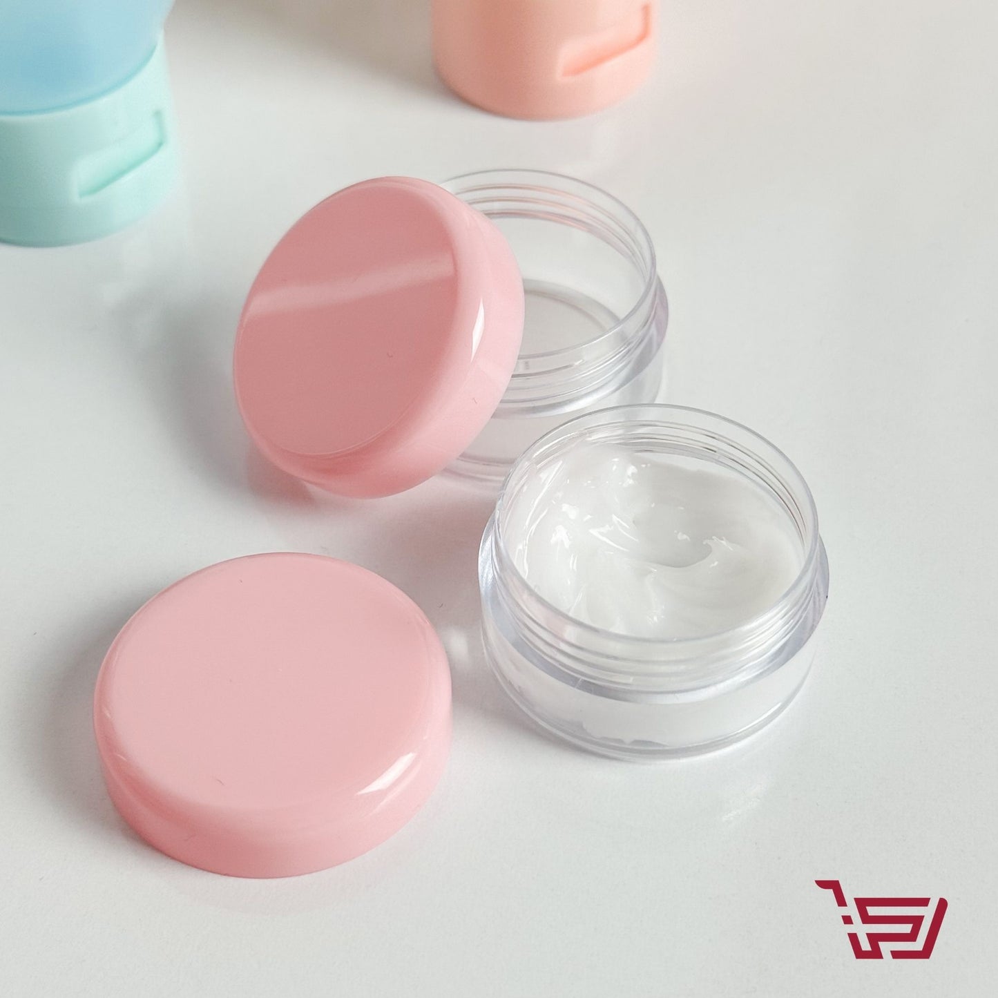 سيت علب بأحجام مختلفة لأعادة التعبئة بلاستك