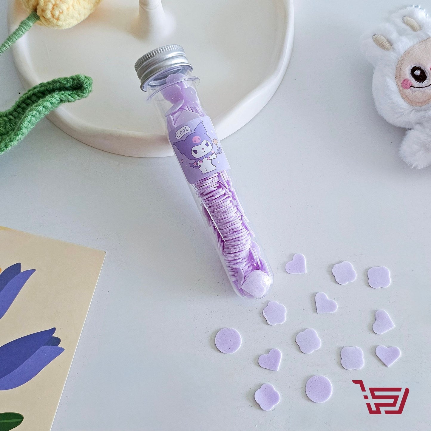 قطع صابون ورقية صغيرة شخصيات سانريو