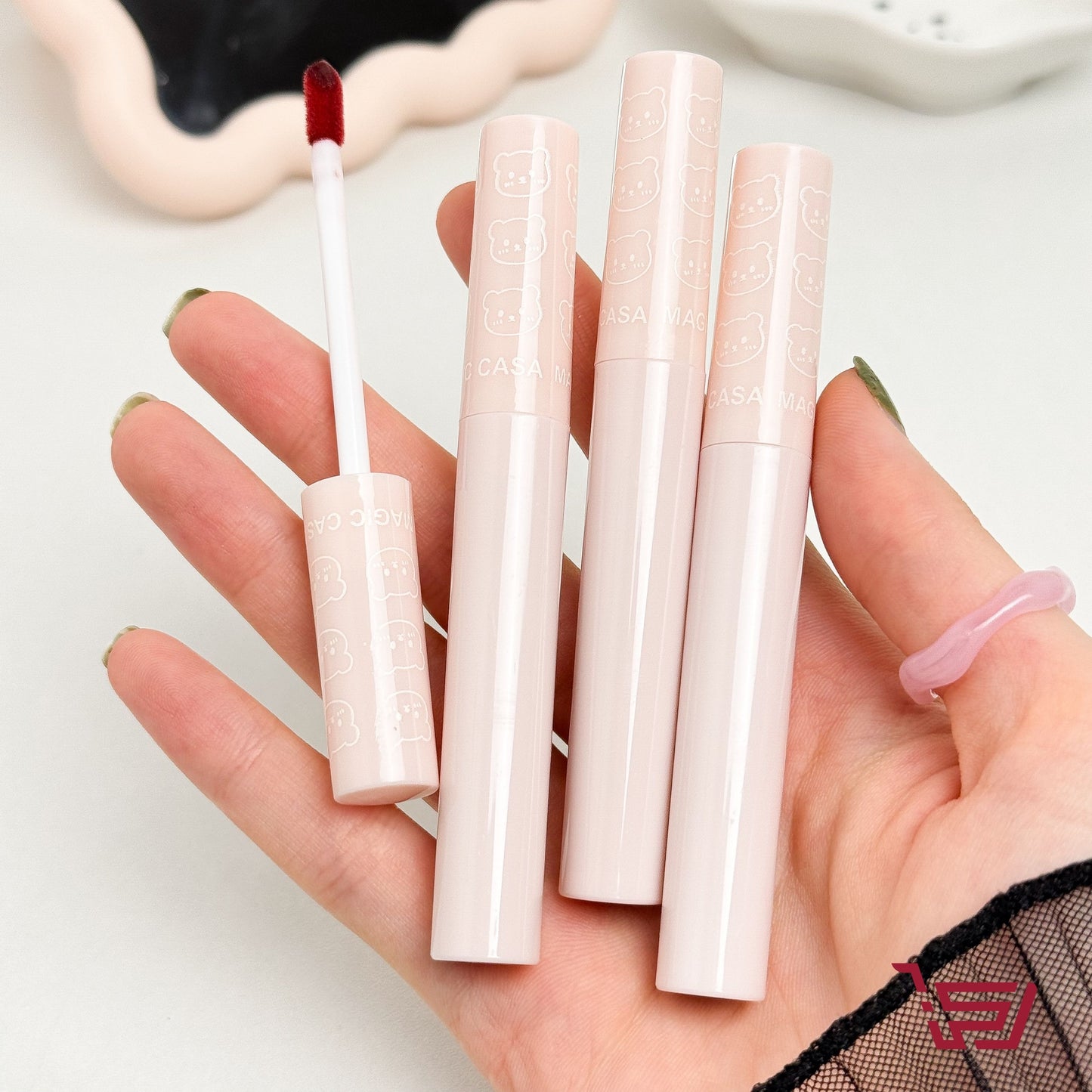 سيت احمر شفاه لامع Lip Gloss Bear