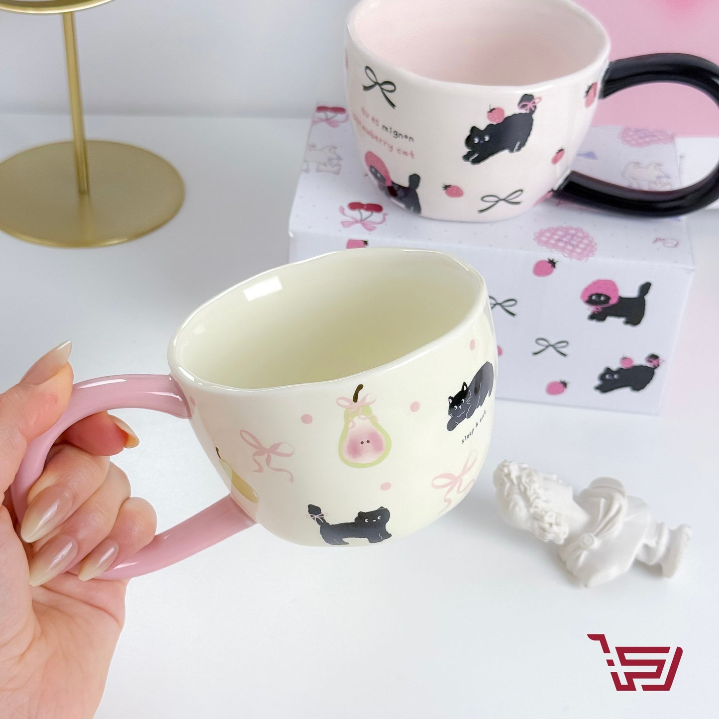 كوب سيراميك القطط