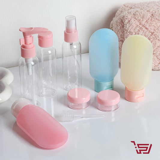 سيت علب بأحجام مختلفة لأعادة التعبئة بلاستك