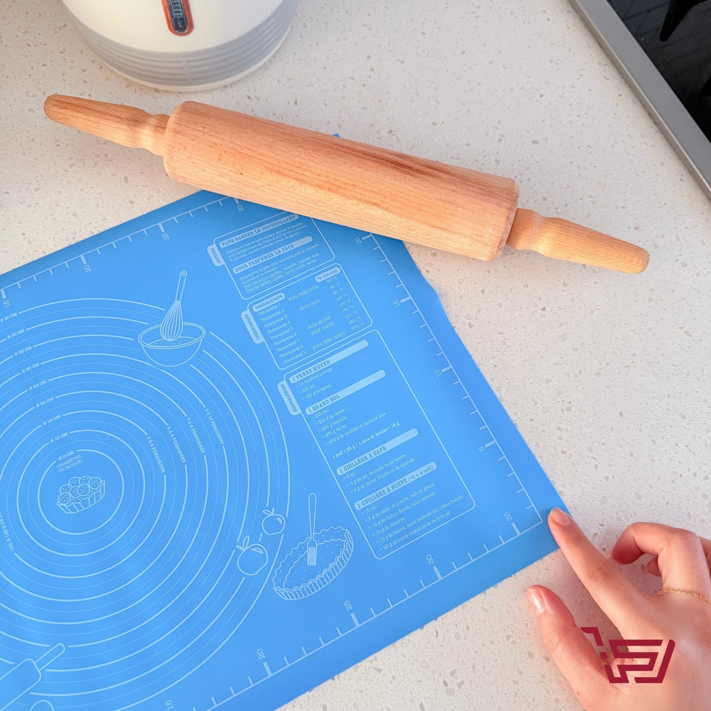 مفرش سيلكون لفرد العجين