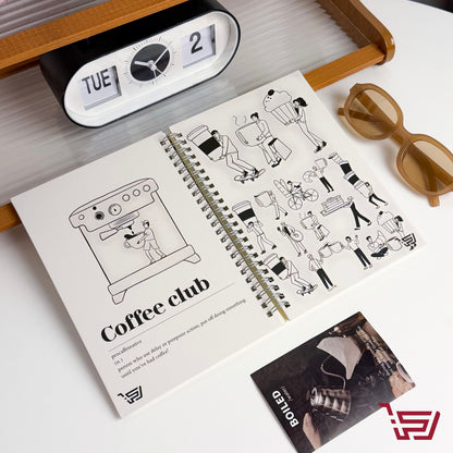 A5 coffee club دفتر