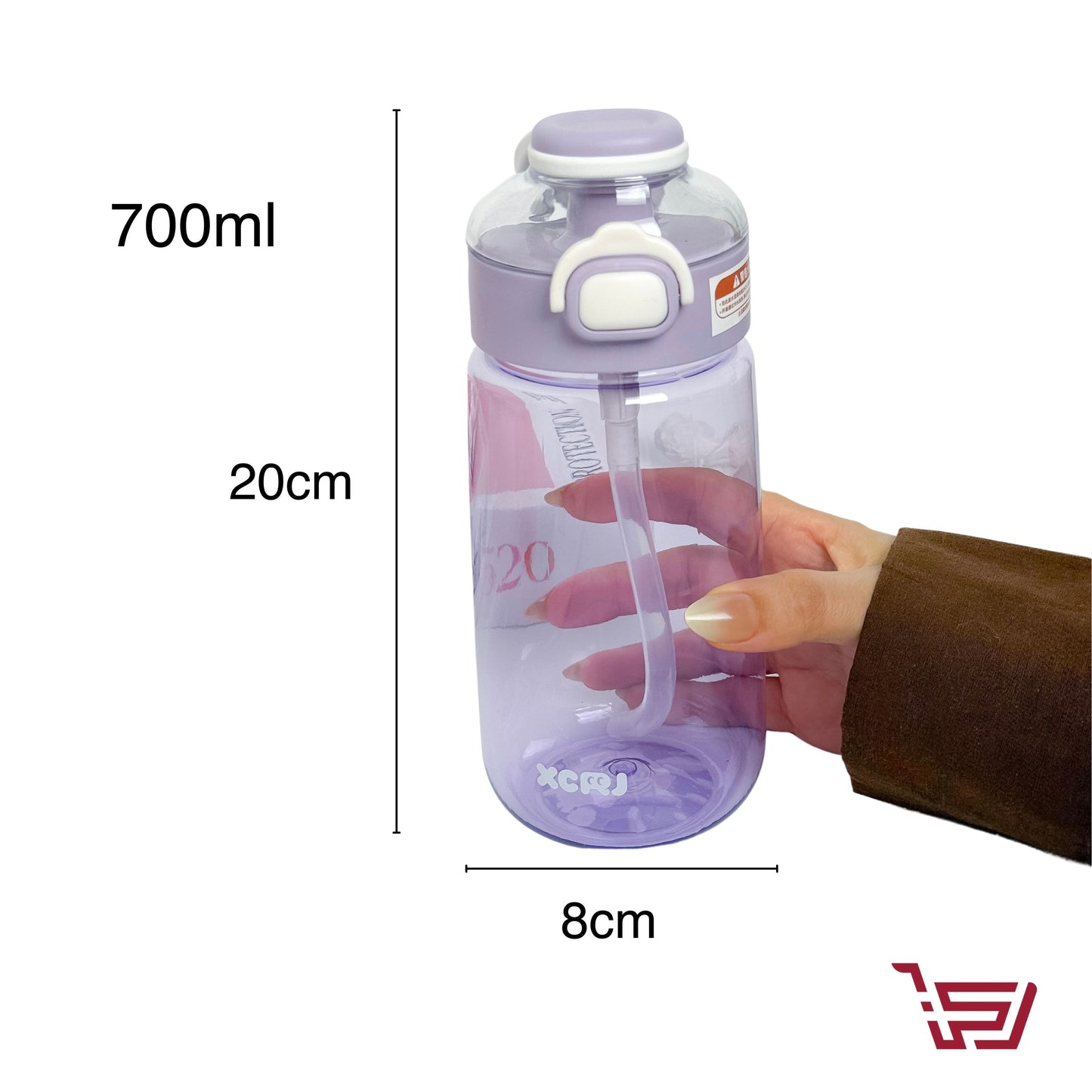 مطارة بلاستك مع ستكرات