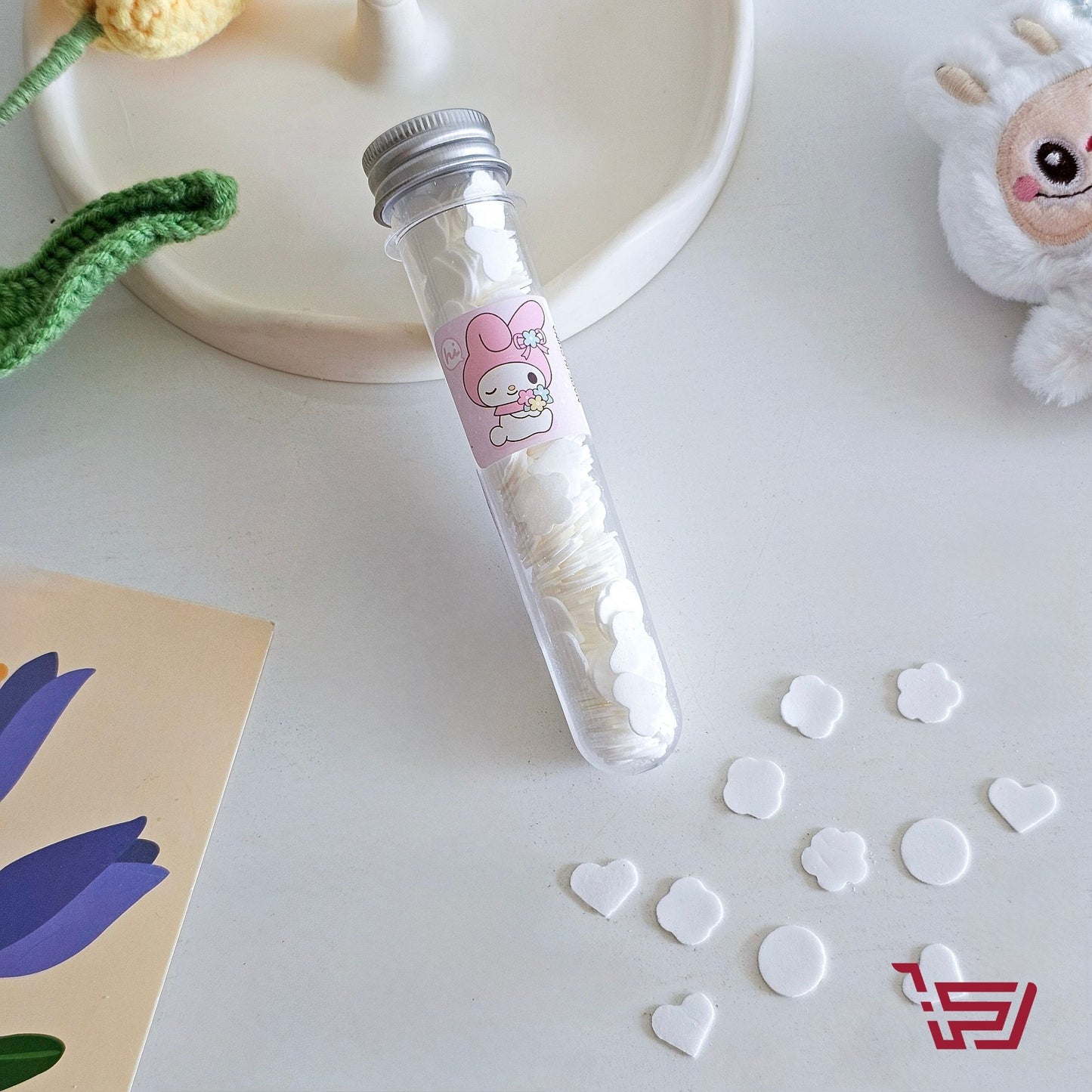 قطع صابون ورقية صغيرة شخصيات سانريو